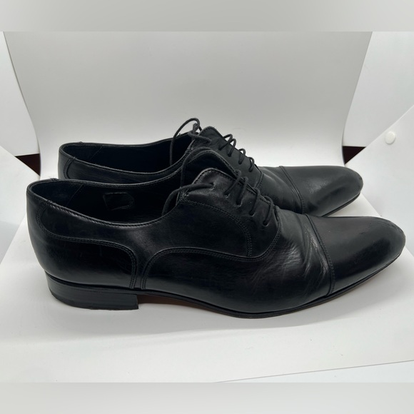Russell & Bromley Other - Russell & Bromley Black Leather‎ Cumulus Toe Cap Leather Oxfords Men’s Size 10.5